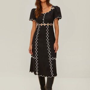 Farm Rio Short Sleeve Lenzing Ecovero Maxi Dress